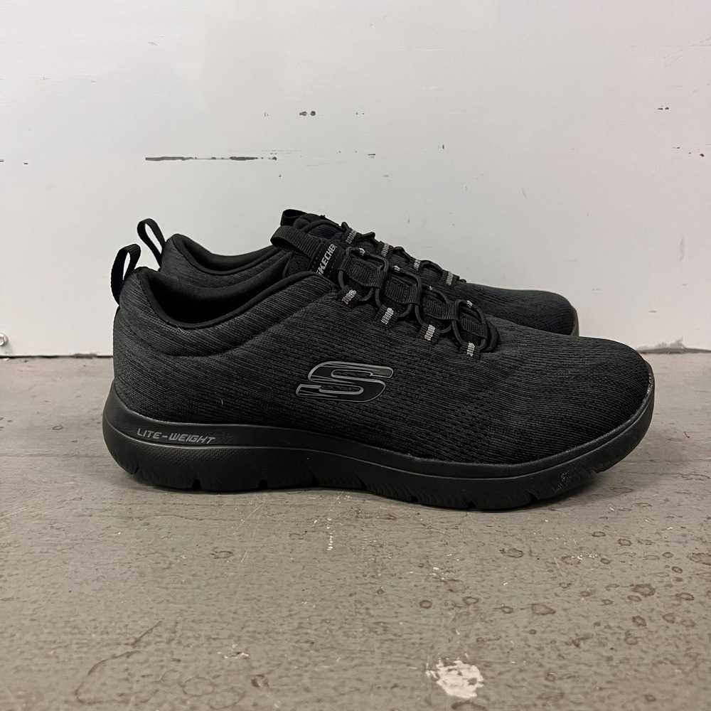 Skechers Summits Louvin 232186W-BBK Sneakers Mens 8 Black Slip On Walking Shoes